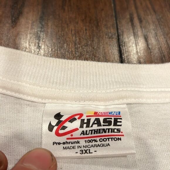 Chase Authentic NASCAR Fox Sports Gopher Cam Racing T-Shirt size 3XL white EUC - Picture 3 of 6